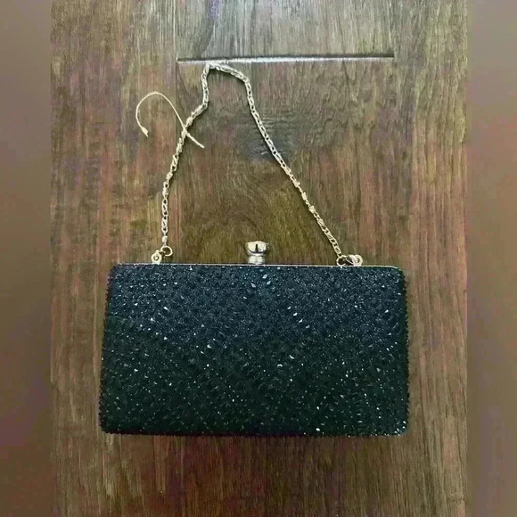 De Blossom Collection Black Sparkly Purse - Picture 3 of 5